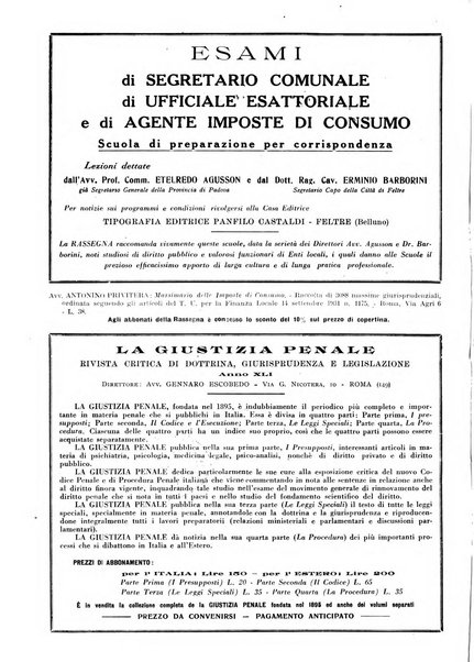 Rassegna tributaria periodico giuridico-finanziario in materia di imposte, di consumo e di tributi locali