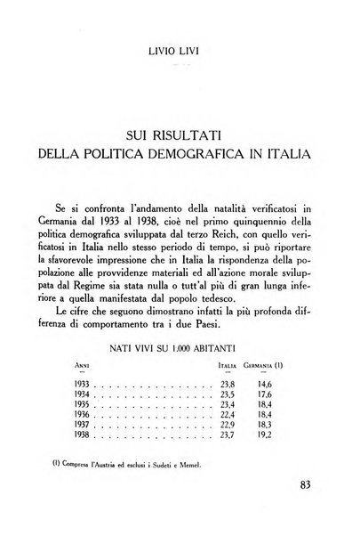 Razza e civilta rivista mensile del Consiglio superiore e della Direzione generale per la demografia e la razza