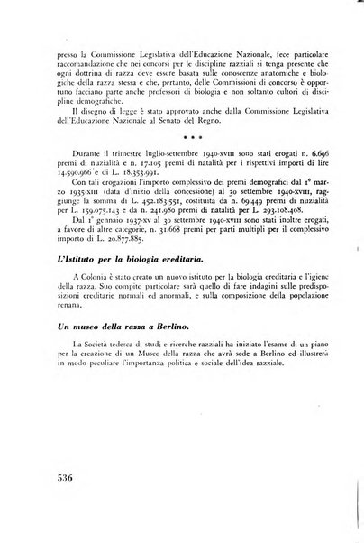 Razza e civilta rivista mensile del Consiglio superiore e della Direzione generale per la demografia e la razza