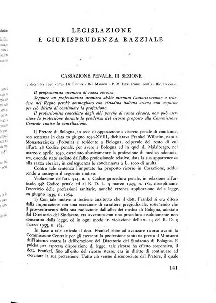 Razza e civilta rivista mensile del Consiglio superiore e della Direzione generale per la demografia e la razza