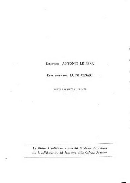 Razza e civilta rivista mensile del Consiglio superiore e della Direzione generale per la demografia e la razza