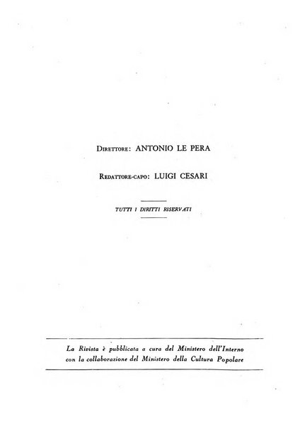 Razza e civilta rivista mensile del Consiglio superiore e della Direzione generale per la demografia e la razza