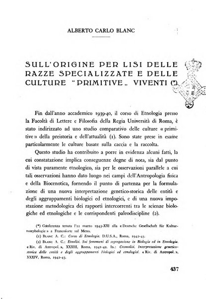 Razza e civilta rivista mensile del Consiglio superiore e della Direzione generale per la demografia e la razza