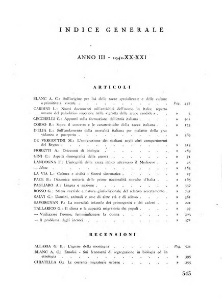 Razza e civilta rivista mensile del Consiglio superiore e della Direzione generale per la demografia e la razza