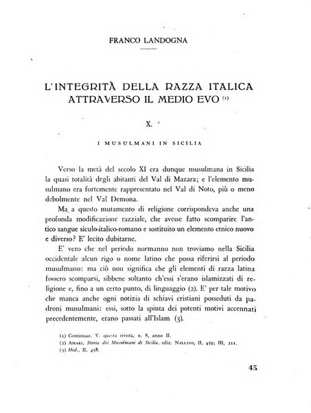 Razza e civilta rivista mensile del Consiglio superiore e della Direzione generale per la demografia e la razza