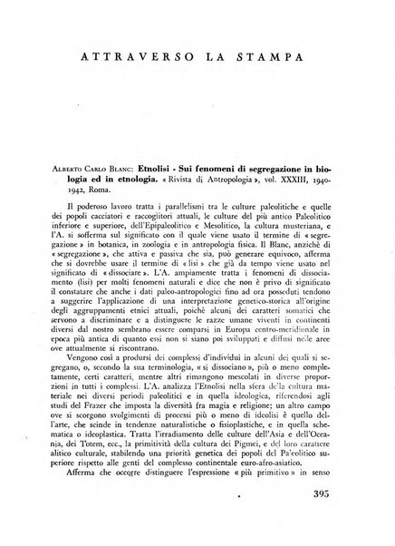 Razza e civilta rivista mensile del Consiglio superiore e della Direzione generale per la demografia e la razza