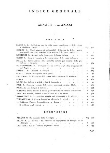 Razza e civilta rivista mensile del Consiglio superiore e della Direzione generale per la demografia e la razza