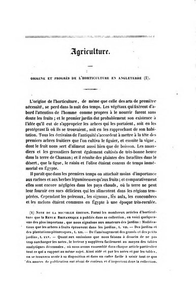 Revue britannique, ou choix d'articles traduits des meilleurs ecrits periodiques de la Grande Bretagne, sur la litterature ...