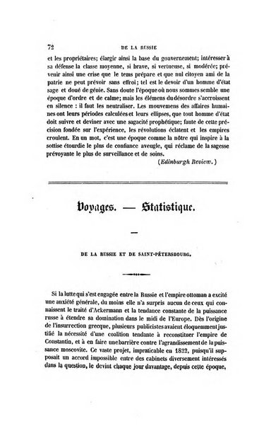 Revue britannique, ou choix d'articles traduits des meilleurs ecrits periodiques de la Grande Bretagne, sur la litterature ...