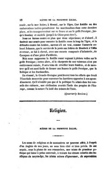 Revue britannique, ou choix d'articles traduits des meilleurs ecrits periodiques de la Grande Bretagne, sur la litterature ...