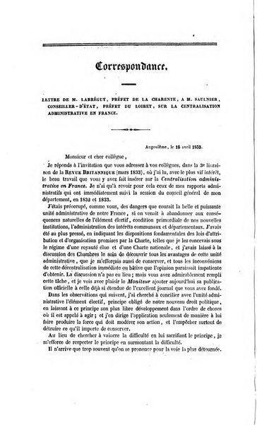 Revue britannique, ou choix d'articles traduits des meilleurs ecrits periodiques de la Grande Bretagne, sur la litterature ...