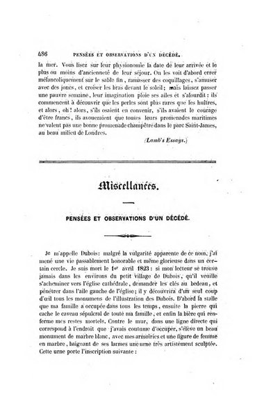 Revue britannique, ou choix d'articles traduits des meilleurs ecrits periodiques de la Grande Bretagne, sur la litterature ...