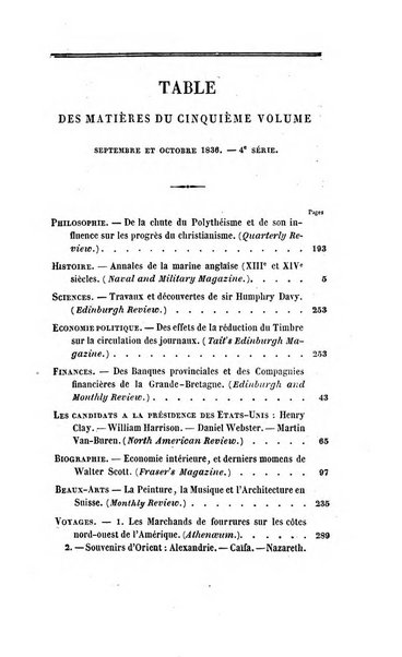 Revue britannique, ou choix d'articles traduits des meilleurs ecrits periodiques de la Grande Bretagne, sur la litterature ...