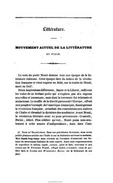 Revue britannique, ou choix d'articles traduits des meilleurs ecrits periodiques de la Grande Bretagne, sur la litterature ...