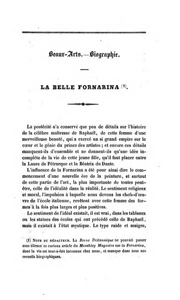 Revue britannique, ou choix d'articles traduits des meilleurs ecrits periodiques de la Grande Bretagne, sur la litterature ...