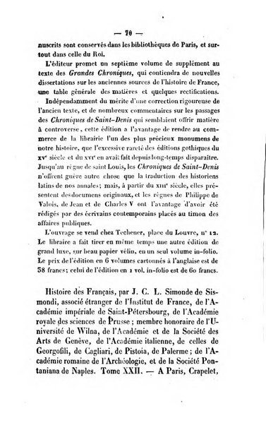 Revue de bibliographie analytique, ou Compte rendu des ouvrages scientifiques et de haute litterature publies en France et a l'etranger ...