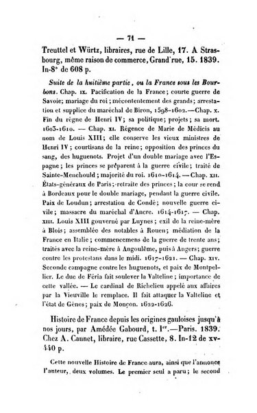 Revue de bibliographie analytique, ou Compte rendu des ouvrages scientifiques et de haute litterature publies en France et a l'etranger ...