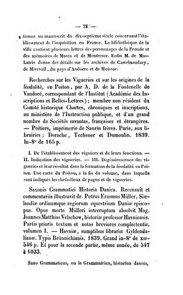 Revue de bibliographie analytique, ou Compte rendu des ouvrages scientifiques et de haute litterature publies en France et a l'etranger ...