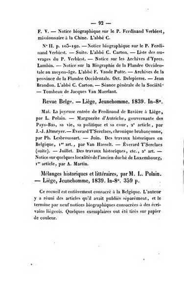 Revue de bibliographie analytique, ou Compte rendu des ouvrages scientifiques et de haute litterature publies en France et a l'etranger ...