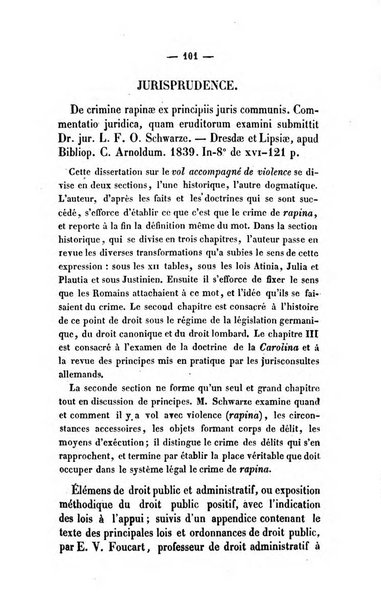 Revue de bibliographie analytique, ou Compte rendu des ouvrages scientifiques et de haute litterature publies en France et a l'etranger ...