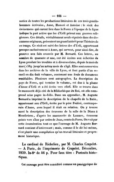 Revue de bibliographie analytique, ou Compte rendu des ouvrages scientifiques et de haute litterature publies en France et a l'etranger ...