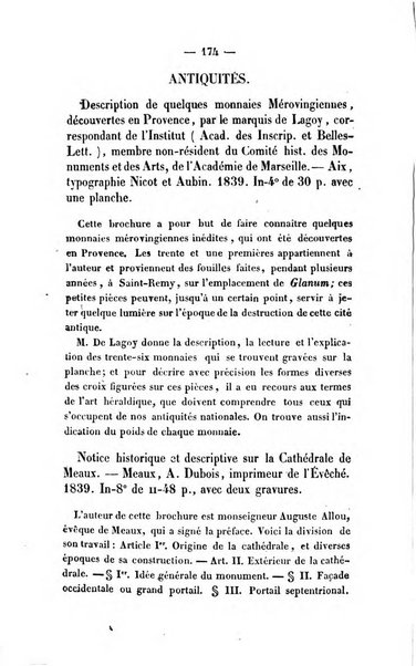 Revue de bibliographie analytique, ou Compte rendu des ouvrages scientifiques et de haute litterature publies en France et a l'etranger ...