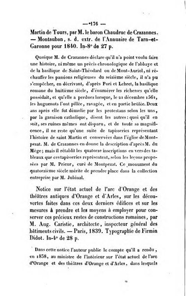 Revue de bibliographie analytique, ou Compte rendu des ouvrages scientifiques et de haute litterature publies en France et a l'etranger ...