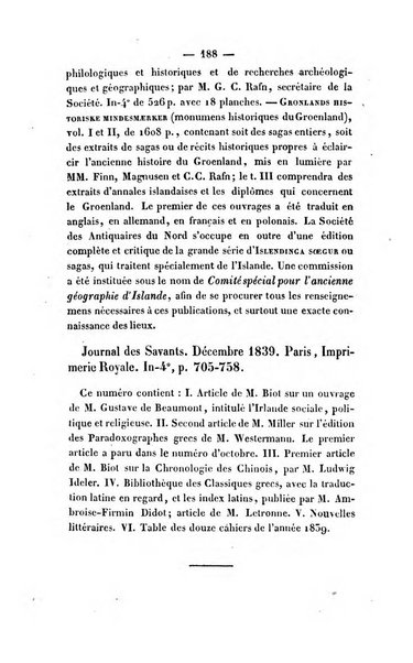 Revue de bibliographie analytique, ou Compte rendu des ouvrages scientifiques et de haute litterature publies en France et a l'etranger ...