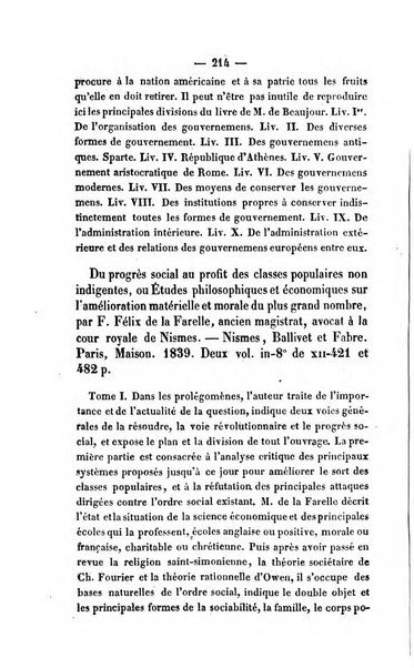 Revue de bibliographie analytique, ou Compte rendu des ouvrages scientifiques et de haute litterature publies en France et a l'etranger ...