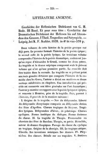 Revue de bibliographie analytique, ou Compte rendu des ouvrages scientifiques et de haute litterature publies en France et a l'etranger ...