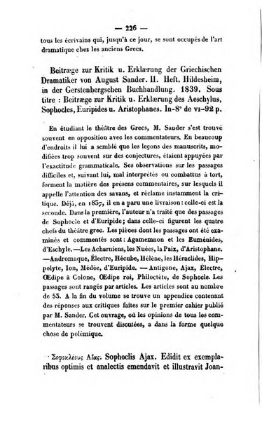 Revue de bibliographie analytique, ou Compte rendu des ouvrages scientifiques et de haute litterature publies en France et a l'etranger ...