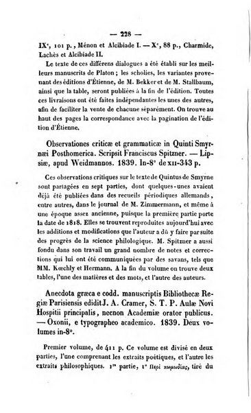 Revue de bibliographie analytique, ou Compte rendu des ouvrages scientifiques et de haute litterature publies en France et a l'etranger ...