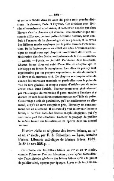 Revue de bibliographie analytique, ou Compte rendu des ouvrages scientifiques et de haute litterature publies en France et a l'etranger ...