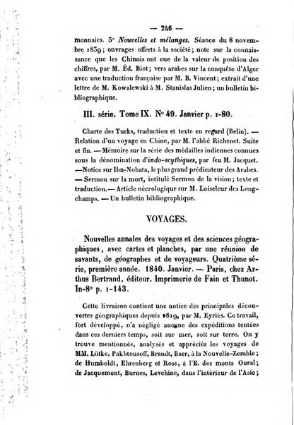 Revue de bibliographie analytique, ou Compte rendu des ouvrages scientifiques et de haute litterature publies en France et a l'etranger ...