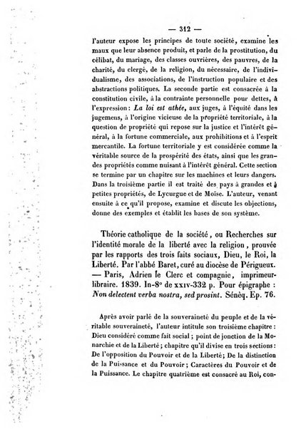 Revue de bibliographie analytique, ou Compte rendu des ouvrages scientifiques et de haute litterature publies en France et a l'etranger ...