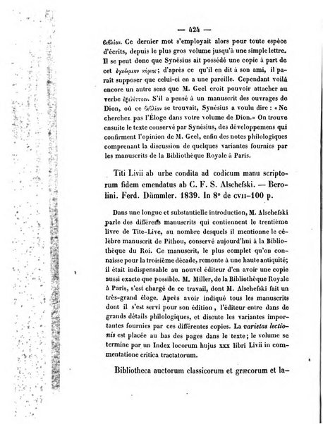 Revue de bibliographie analytique, ou Compte rendu des ouvrages scientifiques et de haute litterature publies en France et a l'etranger ...