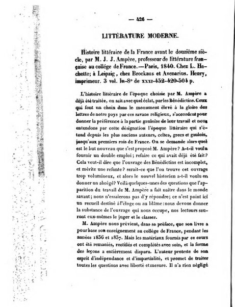 Revue de bibliographie analytique, ou Compte rendu des ouvrages scientifiques et de haute litterature publies en France et a l'etranger ...