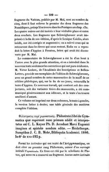 Revue de bibliographie analytique, ou Compte rendu des ouvrages scientifiques et de haute litterature publies en France et a l'etranger ...