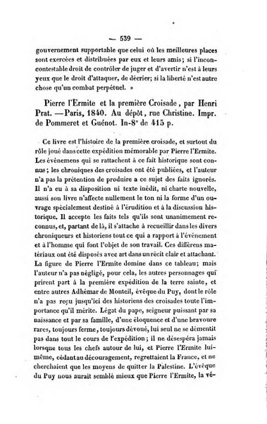 Revue de bibliographie analytique, ou Compte rendu des ouvrages scientifiques et de haute litterature publies en France et a l'etranger ...