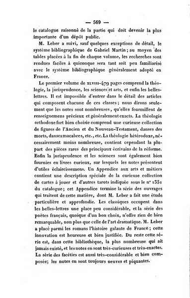 Revue de bibliographie analytique, ou Compte rendu des ouvrages scientifiques et de haute litterature publies en France et a l'etranger ...