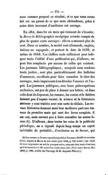 Revue de bibliographie analytique, ou Compte rendu des ouvrages scientifiques et de haute litterature publies en France et a l'etranger ...