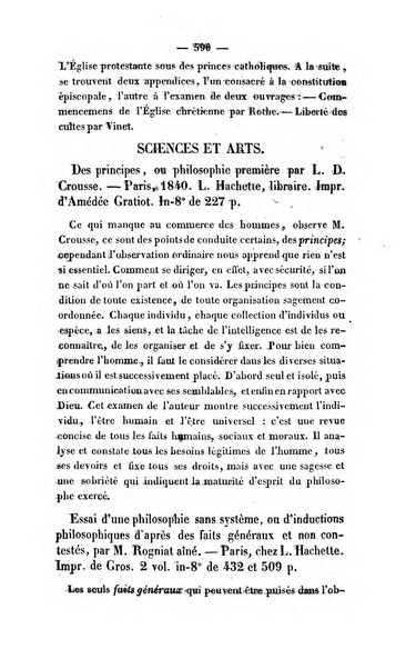 Revue de bibliographie analytique, ou Compte rendu des ouvrages scientifiques et de haute litterature publies en France et a l'etranger ...