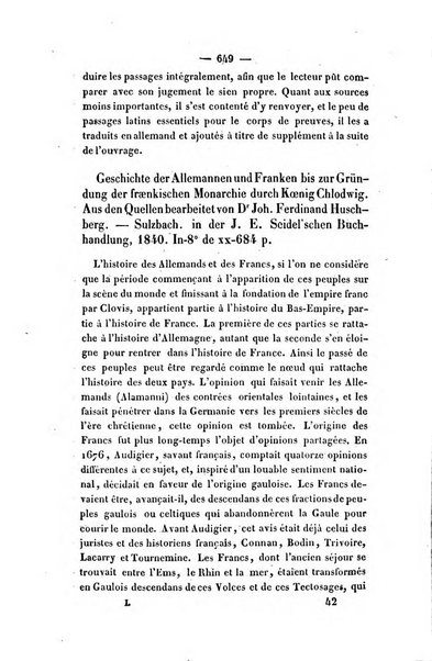 Revue de bibliographie analytique, ou Compte rendu des ouvrages scientifiques et de haute litterature publies en France et a l'etranger ...