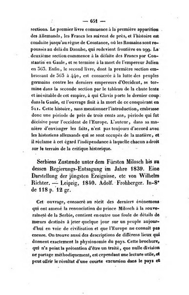 Revue de bibliographie analytique, ou Compte rendu des ouvrages scientifiques et de haute litterature publies en France et a l'etranger ...