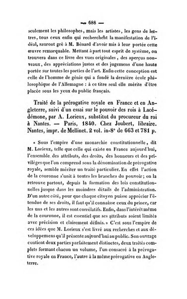 Revue de bibliographie analytique, ou Compte rendu des ouvrages scientifiques et de haute litterature publies en France et a l'etranger ...