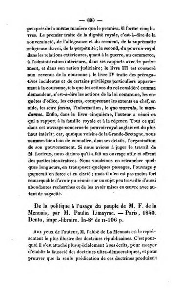 Revue de bibliographie analytique, ou Compte rendu des ouvrages scientifiques et de haute litterature publies en France et a l'etranger ...