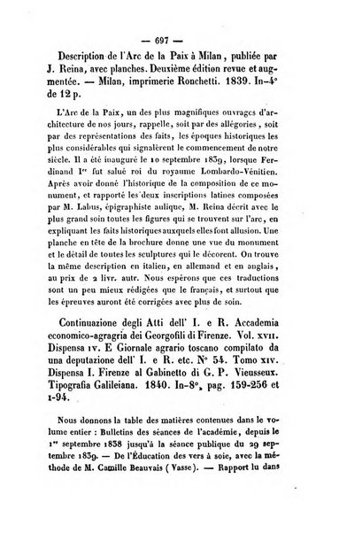 Revue de bibliographie analytique, ou Compte rendu des ouvrages scientifiques et de haute litterature publies en France et a l'etranger ...