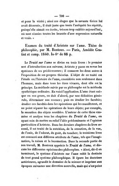 Revue de bibliographie analytique, ou Compte rendu des ouvrages scientifiques et de haute litterature publies en France et a l'etranger ...