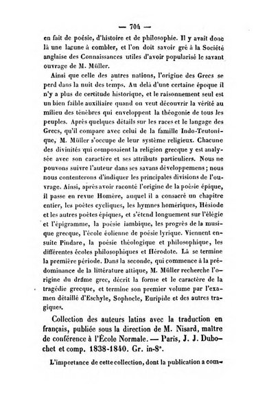 Revue de bibliographie analytique, ou Compte rendu des ouvrages scientifiques et de haute litterature publies en France et a l'etranger ...