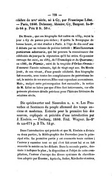 Revue de bibliographie analytique, ou Compte rendu des ouvrages scientifiques et de haute litterature publies en France et a l'etranger ...